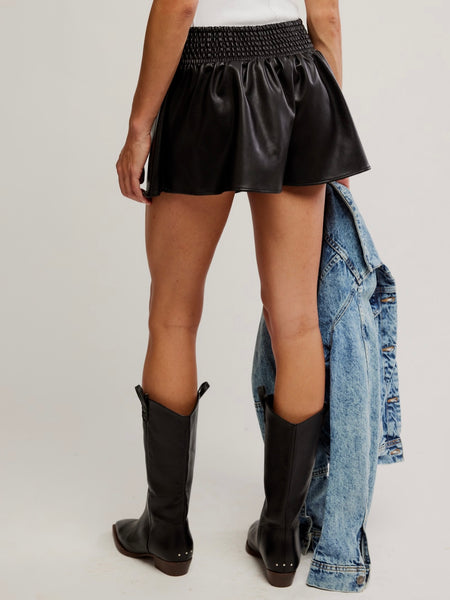 Paradise Found Vegan Skort in Black
