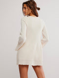 Bali Old Flame Sweater Dress in Ivory