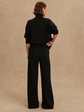 The Extra Wide Leg Pant 32 in Black