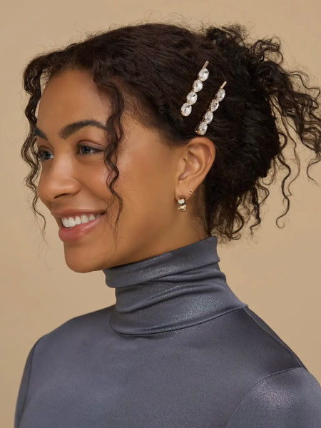 Holiday Gemstone Bobby Pins 2pc Set