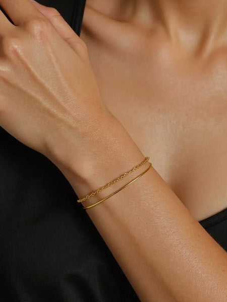 Alma Double Chain Bracelet