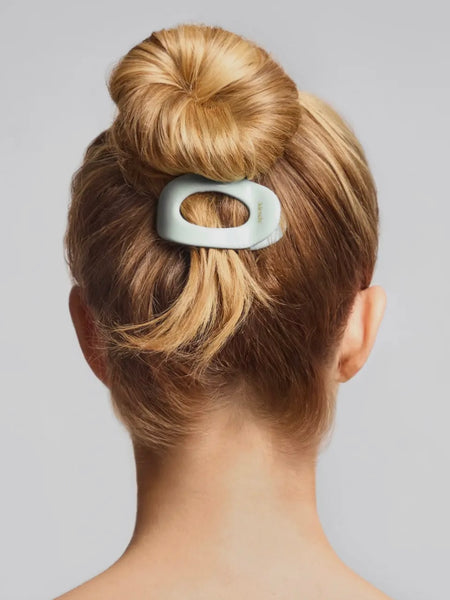 Recycled Plastic Small Flat Cloud Clip in Sage Leaf