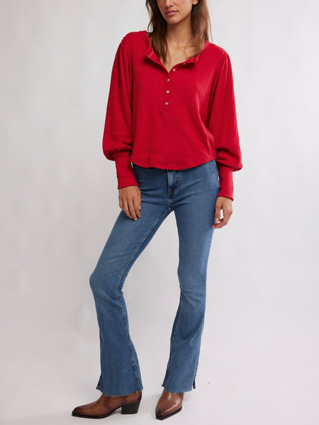 Quinn Knit Thermal in Salsa