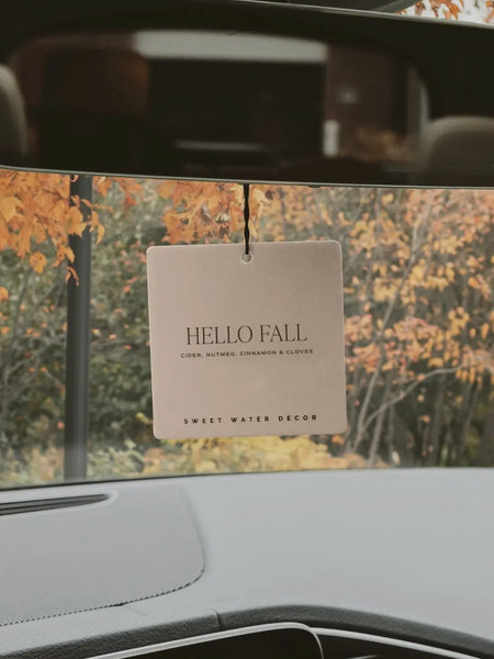 Hello Fall Hanging Air Freshener