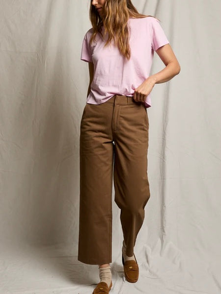 Harley Boxy Crew Tee in Sugar Pink