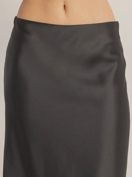 She's Cute Midi Skirt in Black