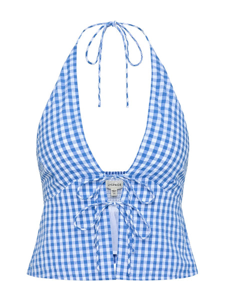 April Top in Morning Gingham