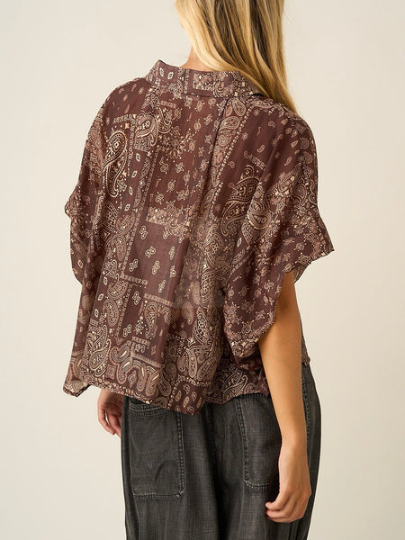 Let's Start A Bandana Top in Maroon