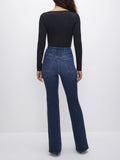 Always Fits Good Classic Bootcut Jeans in Indigo446