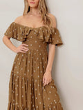 Give It A Whirl Dress in Natural