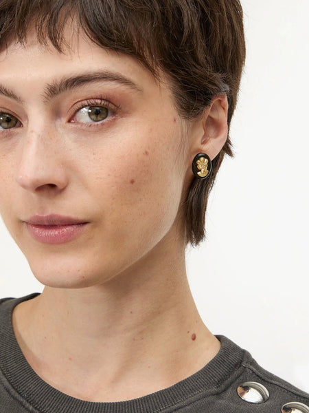 Cameo Stud Earrings