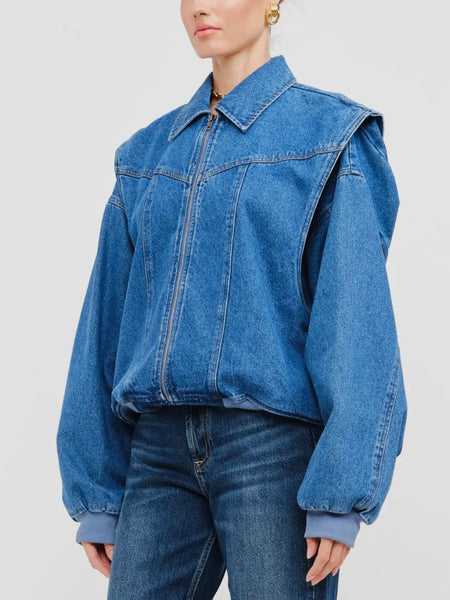 Past The Point Jacket in Denim