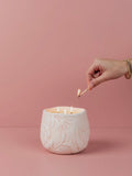Sweet Grace Floral Embossed Candle