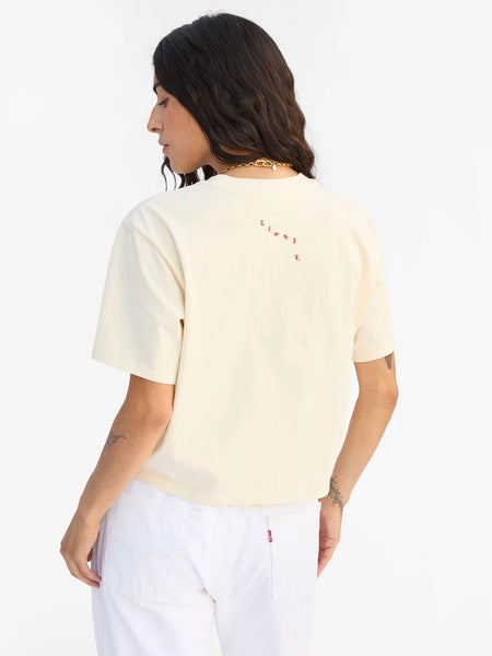 Le Carre Tee in Pourquoi Pas Cream