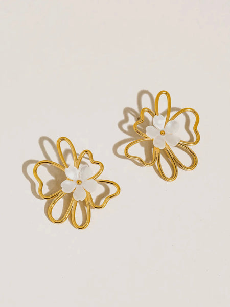 Roseline Petal Earrings