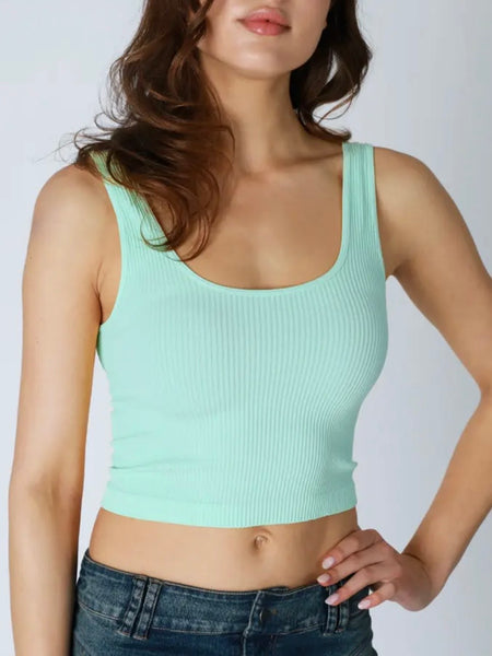 Reversible Ribbed Brami in Island Aqua