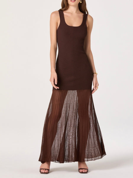 Glena Dress in Brown