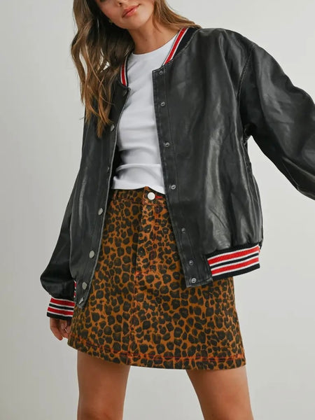 End Game Bomber in Black & Red