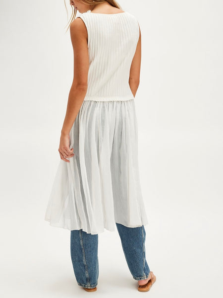 Twice As Nice Maxi Top in Ivory