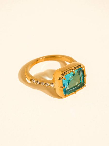 Verdet Gemstone Ring in Blue