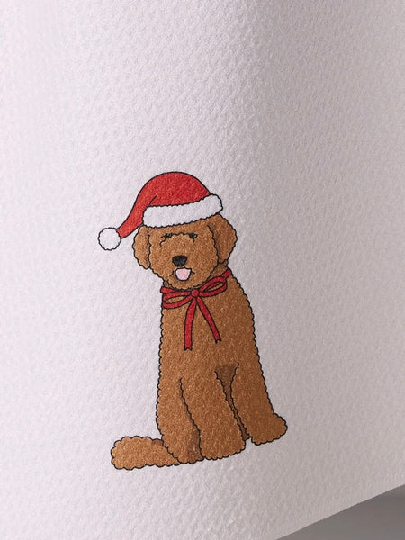 Merry Doodle Tea Towel