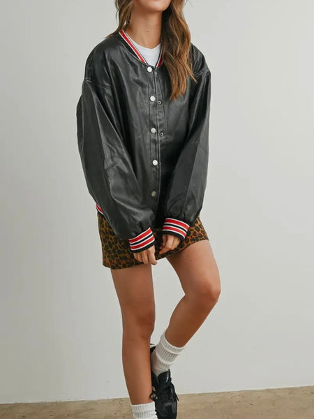 End Game Bomber in Black & Red