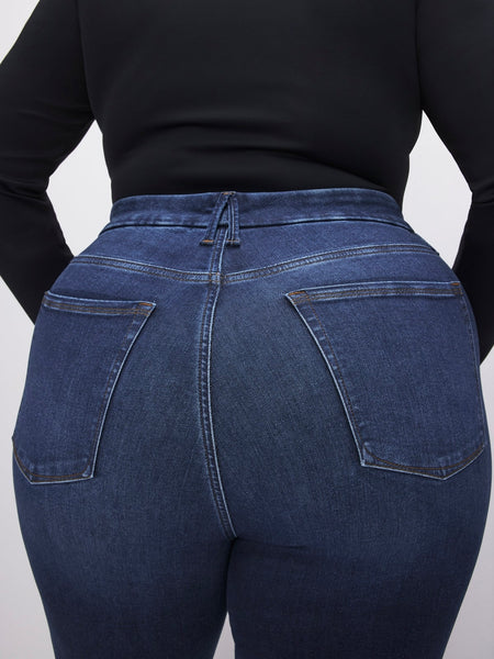 Always Fits Good Classic Bootcut Jeans in Indigo446