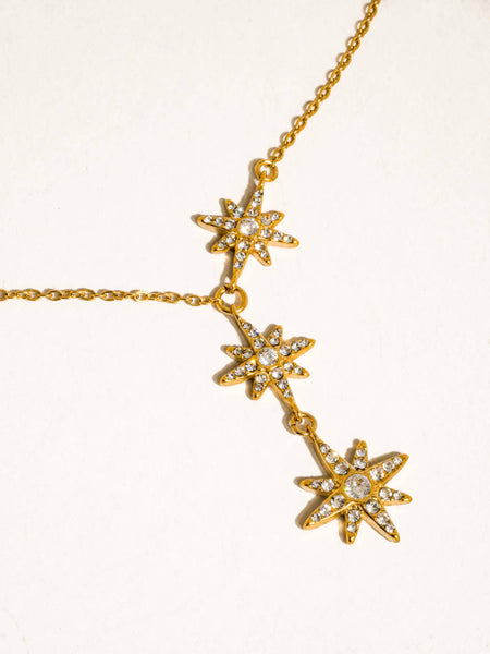 Clary Starburst Drop Necklace