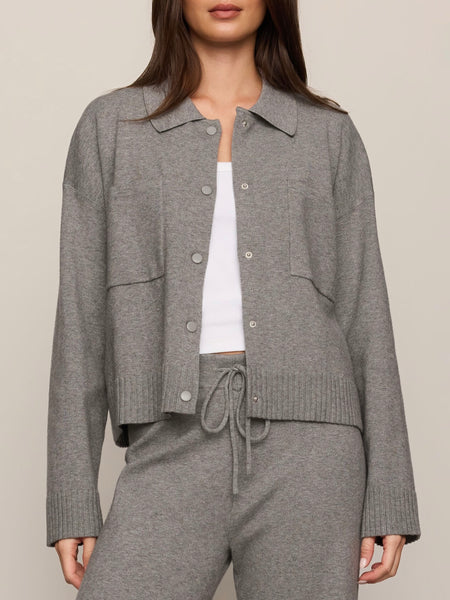 Slowdown Sweater Jacket in Heather Grey