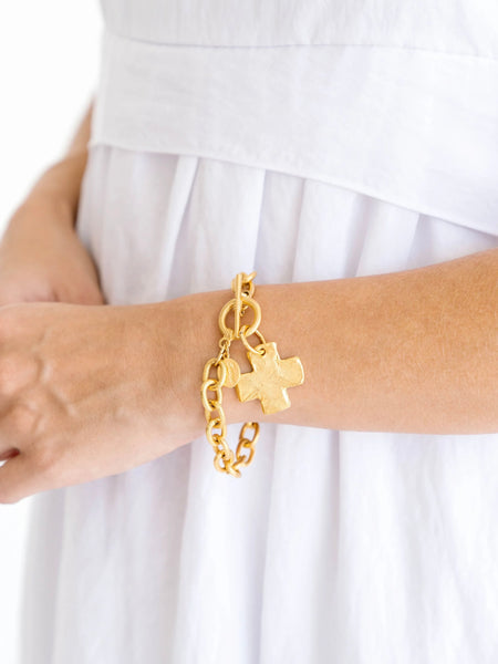 Cross Toggle Bracelet