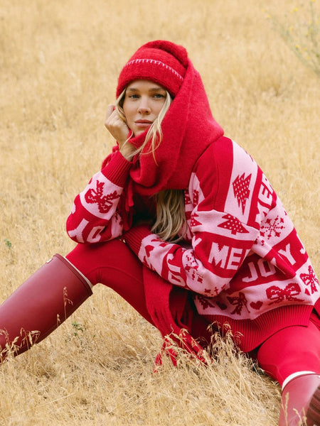 Callie Sweater in Sugared Peppermint