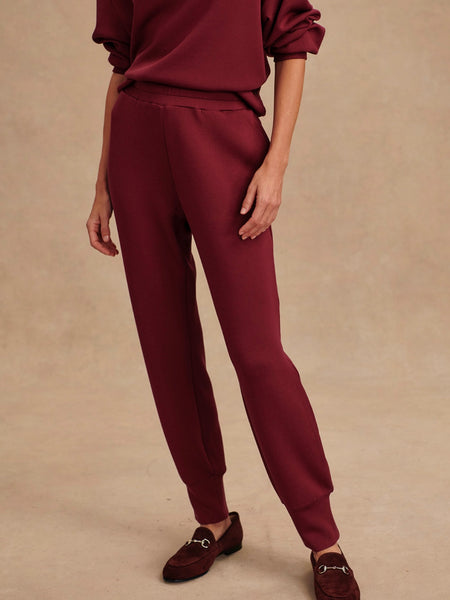 The Slim Cuff Pant 27.5 in New Maroon
