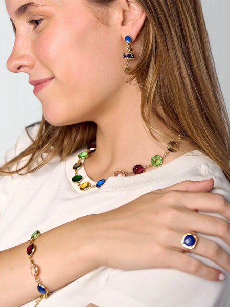 Jocelyn Color Glass Necklace