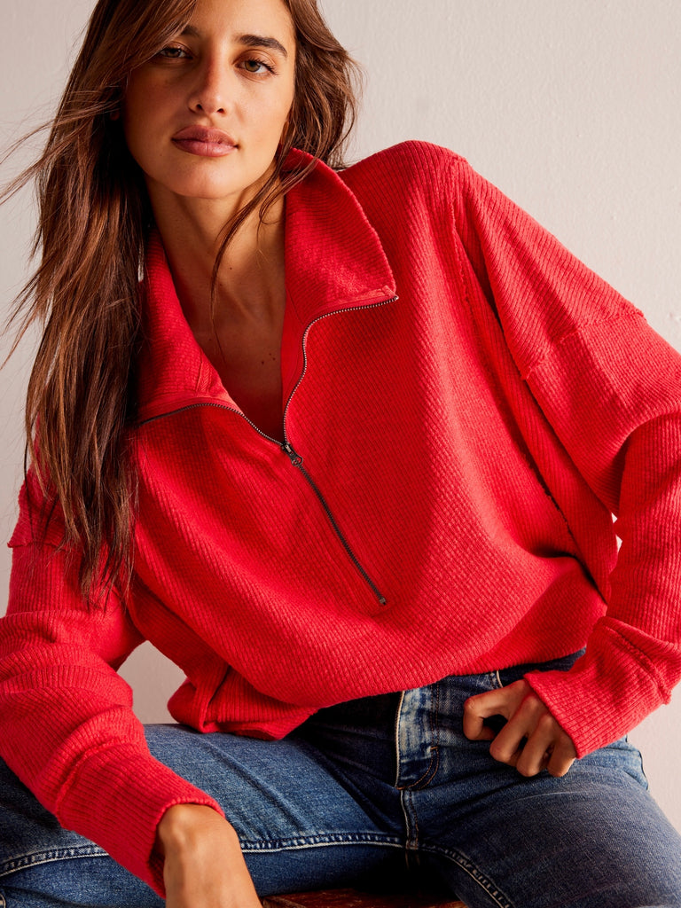 Walk Away Tunic in Red Racer