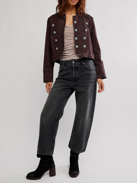 Ryland Band Jacket in Double Espresso