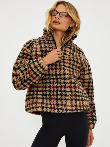 Leona Sherpa in Midnight Houndstooth