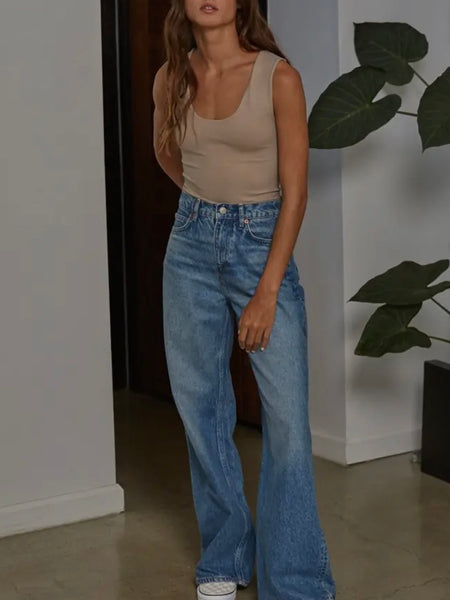 Doubled Up Tank in Light Taupe