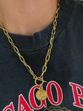10 Coin Toggle Necklace