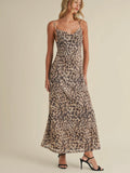 Leopard Lady Dress in Brown
