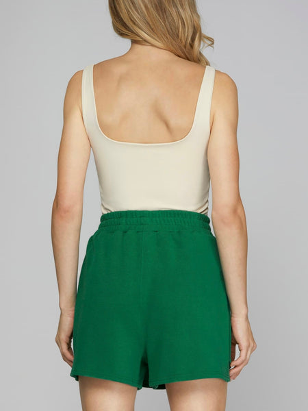 Still On The Nice List Skort in Green