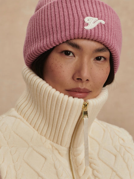 Irina Cable Knit Gilet in Egret