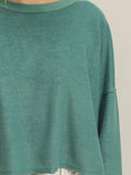 Keep It Casual Sweatshirt in Moss Green