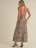 Leopard Lady Dress in Brown