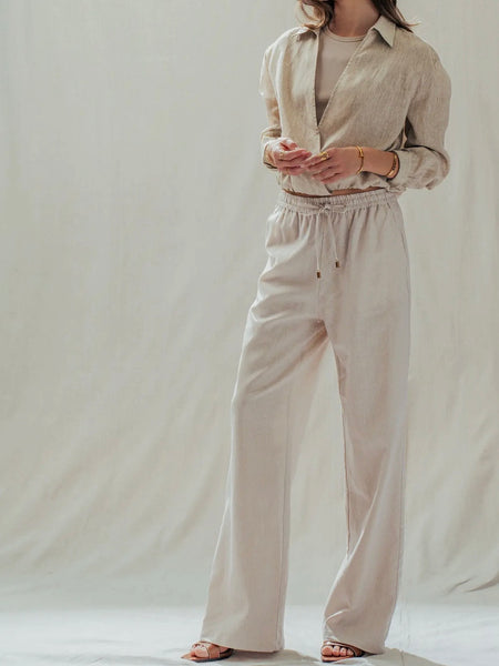 I Like It Linen Pants in Natural