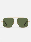 Level Out Sunnies in Gold & Green Polarized