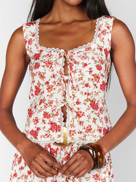 Mimi Top in Southern Roses