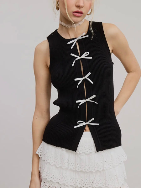 Tie or Die Tank in Black