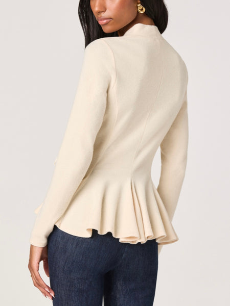 Dayna Wrap Top in Vanilla