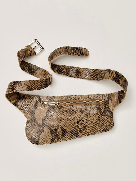 Avalon Leather Sling in Snake