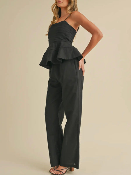 Power Pair Top & Pant Set in Black